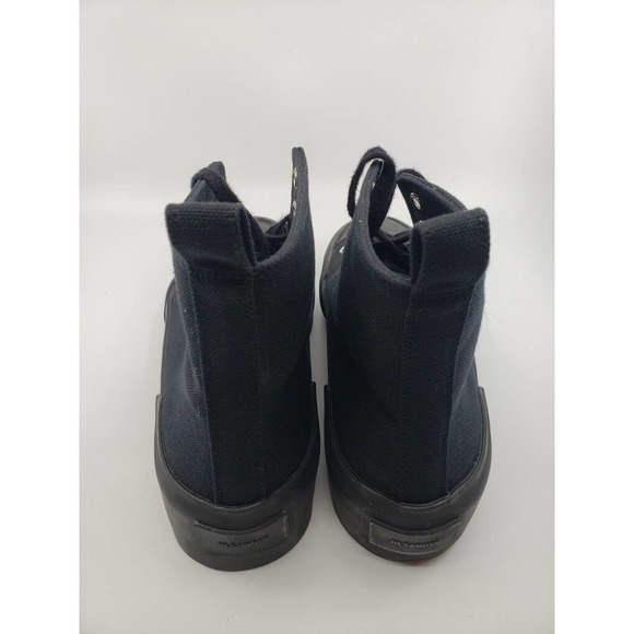 MEN\'S JIL SANDERS Cotton Canvas High-Top Sneakers SZ 39 US 6 RUBBER ITALY $750 main image 5